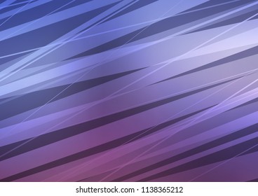 Dark Purple vector background with straight lines. Glitter abstract illustration with colored sticks. Best design for your ad, poster, banner.