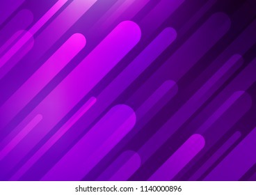 Dark Purple vector background with straight lines. Decorative shining illustration with lines on abstract template. Best design for your ad, poster, banner.