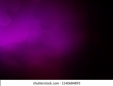 Dark Purple vector background with straight lines. Shining colored illustration with narrow lines. Best design for your ad, poster, banner.