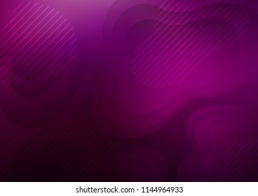 Dark Purple vector background with straight lines. Shining colored illustration with narrow lines. Smart design for your business advert.