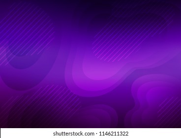 Dark Purple vector background with straight lines. Decorative shining illustration with lines on abstract template. The template can be used as a background.