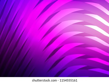 Dark Purple vector background with straight lines. Shining colored illustration with narrow lines. Best design for your ad, poster, banner.