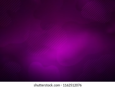Dark Purple vector background with straight lines. Decorative shining illustration with lines on abstract template. The pattern can be used for websites.
