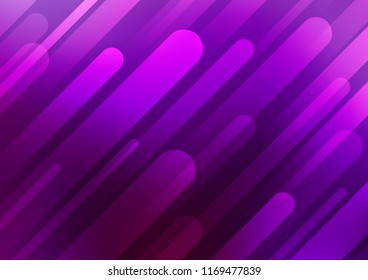 Dark Purple vector background with straight lines. Decorative shining illustration with lines on abstract template. Best design for your ad, poster, banner.