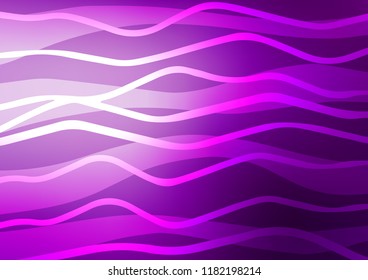Dark Purple vector background with straight lines. Shining colored illustration with narrow lines. The pattern can be used for websites.
