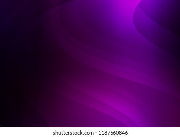 Dark Purple vector background with straight lines. Lines on blurred abstract background with gradient. The template can be used as a background.