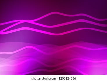 Dark Purple vector background with straight lines. Shining colored illustration with narrow lines. Smart design for your business advert.