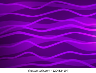 Dark Purple vector background with straight lines. Blurred decorative design in simple style with lines. Best design for your ad, poster, banner.
