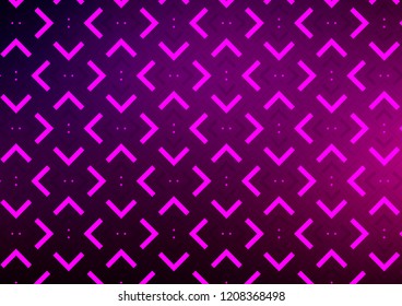 Dark Purple vector background with straight lines. Shining colored illustration with narrow lines. The pattern can be used as ads, poster, banner for commercial.