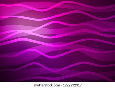 Dark Purple vector background with straight lines. Shining colored illustration with narrow lines. The pattern can be used for websites.