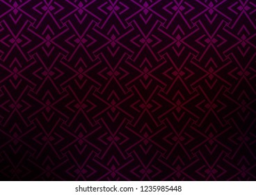 Dark Purple vector background with straight lines. Modern geometrical abstract illustration with staves. Smart design for your business advert.