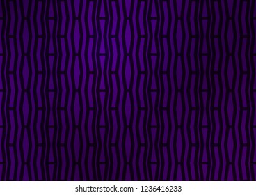 Dark Purple vector background with straight lines. Modern geometrical abstract illustration with staves. Smart design for your business advert.