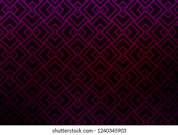Dark Purple vector background with straight lines. Modern geometrical abstract illustration with staves. Smart design for your business advert.