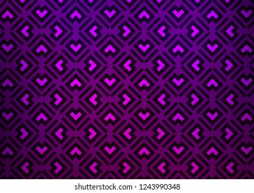 Dark Purple vector background with straight lines. Shining colored illustration with narrow lines. Smart design for your business advert.