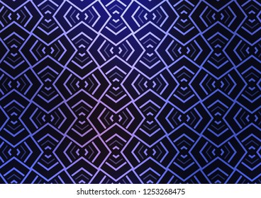 Dark Purple vector background with straight lines. Glitter abstract illustration with colored sticks. Pattern for ads, posters, banners.