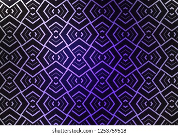 Dark Purple vector background with straight lines. Glitter abstract illustration with colored sticks. Best design for your ad, poster, banner.