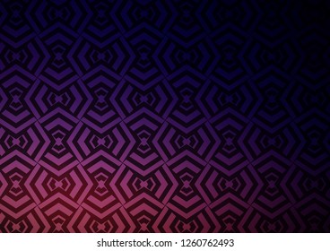 Dark Purple vector background with straight lines. Lines on blurred abstract background with gradient. Pattern for websites, landing pages.