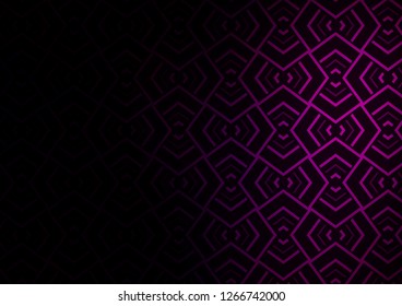 Dark Purple vector background with straight lines. Shining illustration with lines on abstract template. Pattern for business booklets, leaflets.