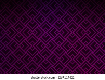 Dark Purple vector background with straight lines. Lines on blurred abstract background with gradient. Pattern for ads, posters, banners.
