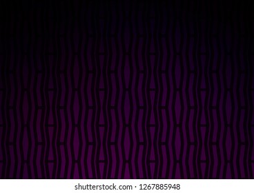 Dark Purple vector background with straight lines. Shining colored illustration with narrow lines. The template can be used as a background.