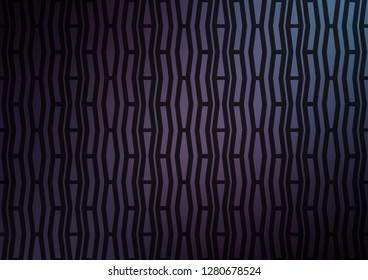 Dark Purple vector background with straight lines. Glitter abstract illustration with colored sticks. The template can be used as a background.