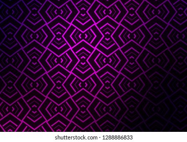 Dark Purple vector background with straight lines. Glitter abstract illustration with colored sticks. Best design for your ad, poster, banner.