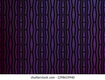 Dark Purple vector background with straight lines. Modern geometrical abstract illustration with staves. The pattern can be used for websites.