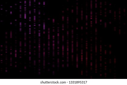 Dark Purple vector background with straight lines. Modern geometrical abstract illustration with staves. Pattern for websites, landing pages.
