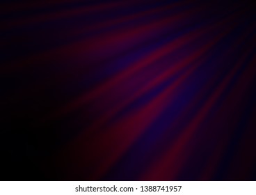 Dark Purple vector background with straight lines. Modern geometrical abstract illustration with staves. Pattern for websites, landing pages.
