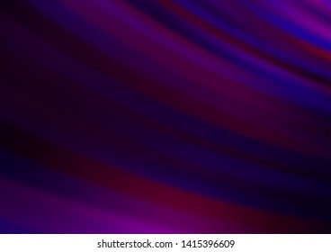Dark Purple vector background with straight lines. Shining colored illustration with narrow lines. Pattern for websites, landing pages.
