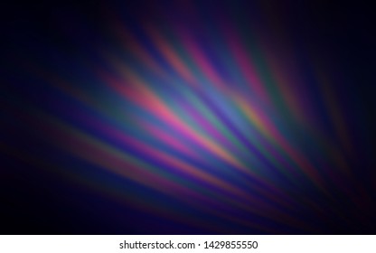 Dark Purple vector background with straight lines. Colorful shining illustration with lines on abstract template. Pattern for ad, booklets, leaflets.