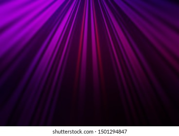 Dark Purple vector background with straight lines. Shining colored illustration with narrow lines. Smart design for your business advert.