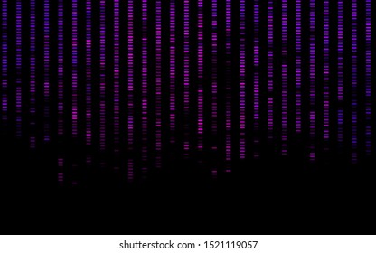 Dark Purple vector background with straight lines. Shining colored illustration with narrow lines. Smart design for your business advert.