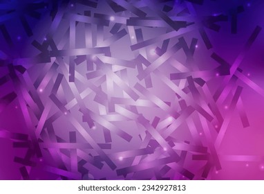 Dark Purple vector background with straight lines. Modern geometrical abstract illustration with Lines. Template for your beautiful backgrounds.