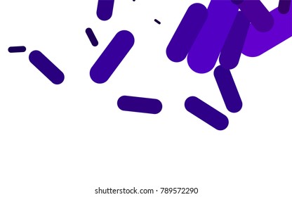 Dark Purple vector background with straight lines. Shining colored illustration with rounded stripes. The pattern can be used for websites.