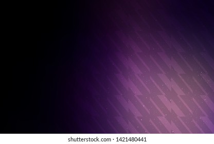 Dark Purple vector background with stright stripes. Shining colored illustration with sharp stripes. Best design for your ad, poster, banner.
