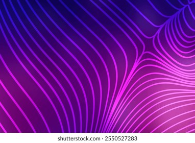 Fundo de vetor roxo escuro com listras retas. Ilustração abstrata geométrica moderna com Linhas. Design inteligente para seu anúncio de negócios.