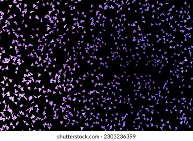Fondo vector púrpura oscuro con triángulos. Diseño decorativo de estilo abstracto con triángulos. Diseño moderno para su tarjeta de visita.