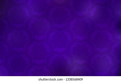 Dark Purple vector background with wry lines. Shining colorful illustration in simple style. Abstract style for your business design.
