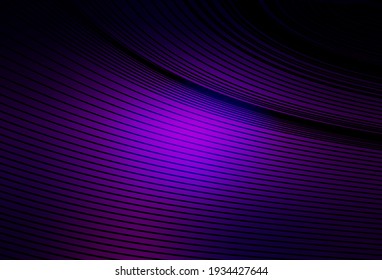 Dark Purple vector background with wry lines. A circumflex abstract illustration with gradient. New composition for your brand book.