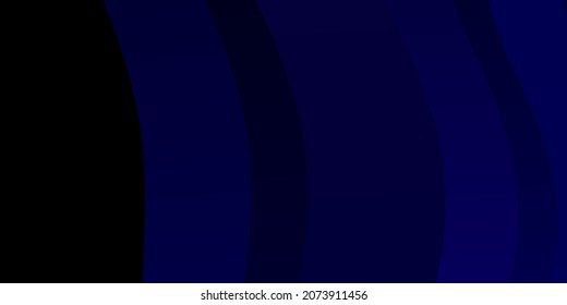 Fondo vector púrpura oscuro con líneas irregulares. Ilustración de degradado en un estilo sencillo con arcos. Patrón para sitios web, páginas de inicio.