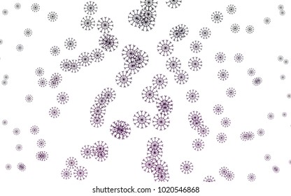 Dark Purple vector background with xmas snowflakes. Modern geometrical abstract illustration with crystals of ice. The pattern can be used for new year leaflets.