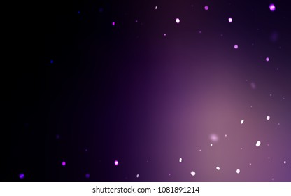 Dark Purple vector background with xmas snowflakes. Modern geometrical abstract illustration with crystals of ice. The pattern can be used for new year leaflets.