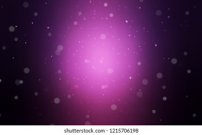 Dark Purple vector background with xmas snowflakes. Glitter abstract illustration with crystals of ice. The pattern can be used for year new  websites.