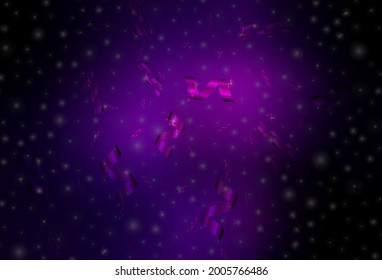 Dark Purple vector background in Xmas style. A Smart Illustration with gradient Christmas elements. Pattern for ads, poster, banner of books.