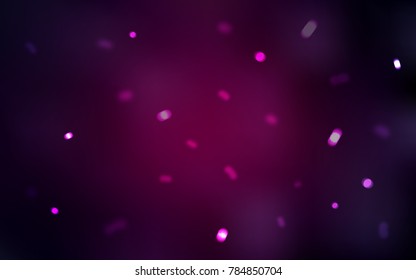Dark Purple vector background with xmas snowflakes. Modern geometrical abstract illustration with crystals of ice. New year design for your ad, poster, banner.