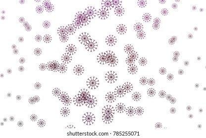 Dark Purple vector background with xmas snowflakes. Shining colored illustration with snow in christmas style. New year design for your ad, poster, banner.