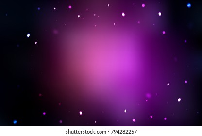 Dark Purple vector background with xmas snowflakes. Modern geometrical abstract illustration with crystals of ice. The template can be used as a new year background.