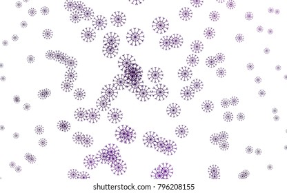 Dark Purple vector background with xmas snowflakes. Blurred decorative design in xmas style with snow. The pattern can be used for year new  websites.