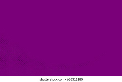 Dark Purple vector banner with circles, spheres. Abstract spots. Background of Art bubbles in halftone style with colored gradient.